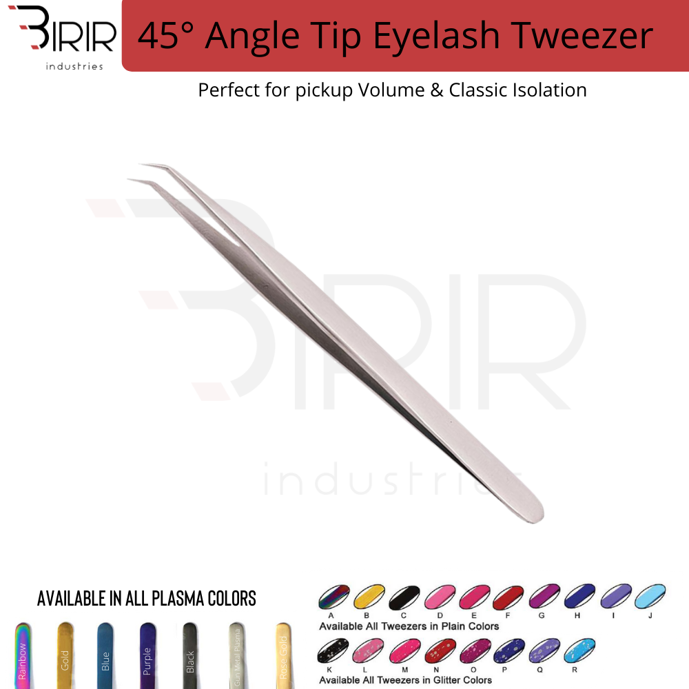 45 Degree Angle Eyelash Extension Tweezer