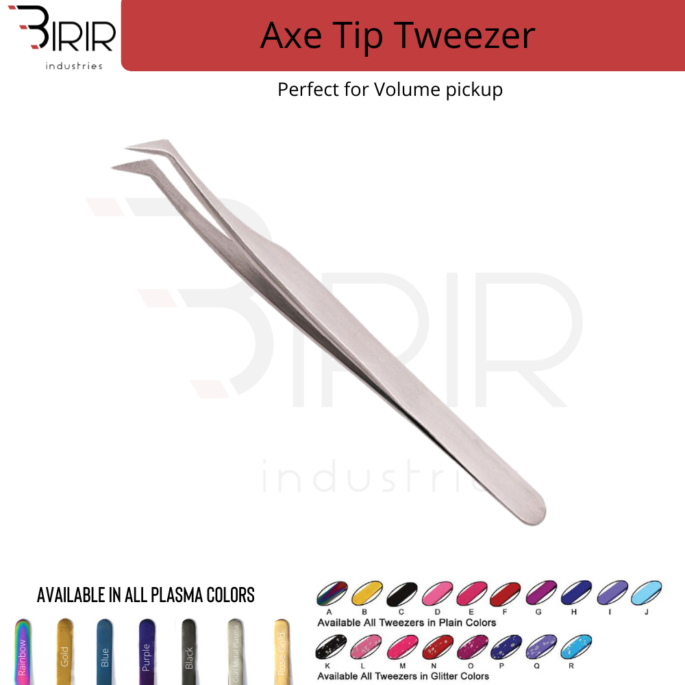 Axe Tip Tweezer For Volume Lashes