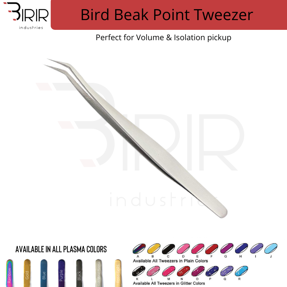 Bird Beak Point Tweezer For Volume & Isolation Lashes