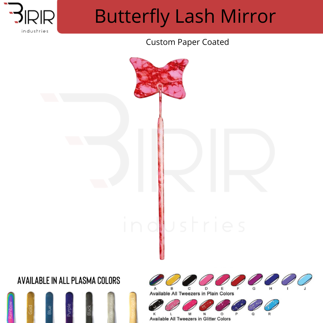Butterfly Lash Mirror With Custom Paper Coating