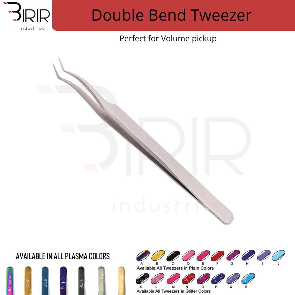 Double Bend Eyelash Extension Tweezer
