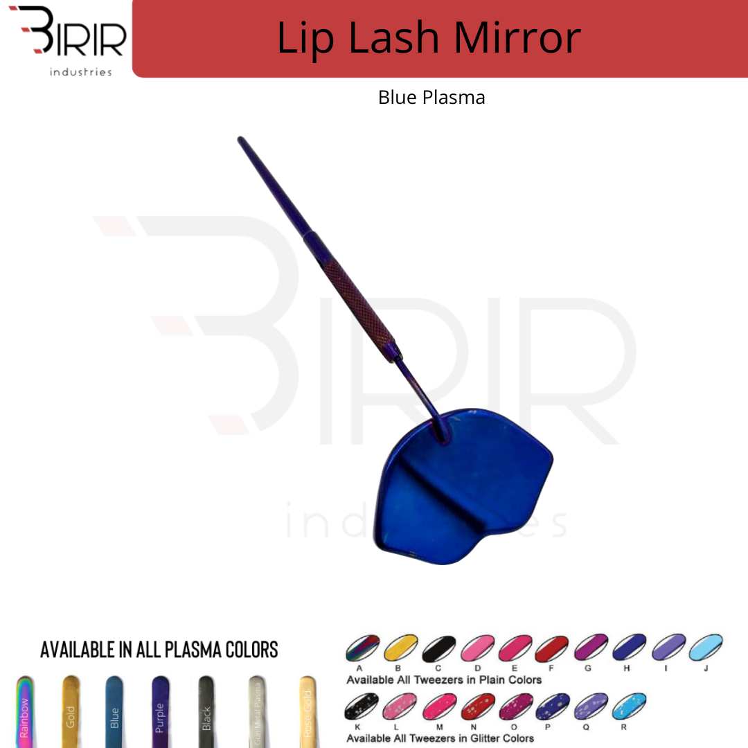 Lip Shape Eyelash Mirror With Blue Plasma