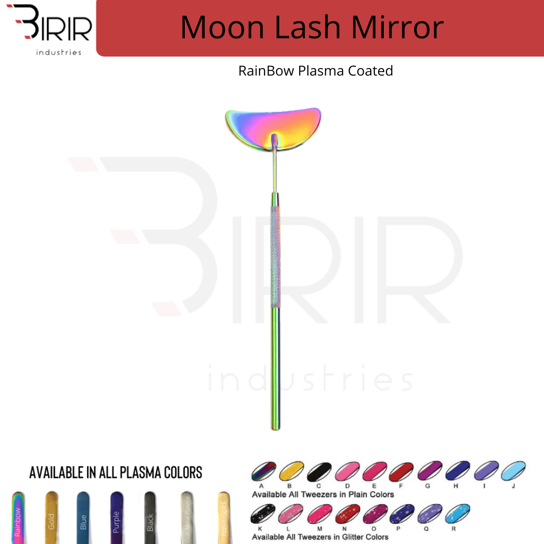 Butterfly Shape Eyelash Mirror With Purple Color Coating