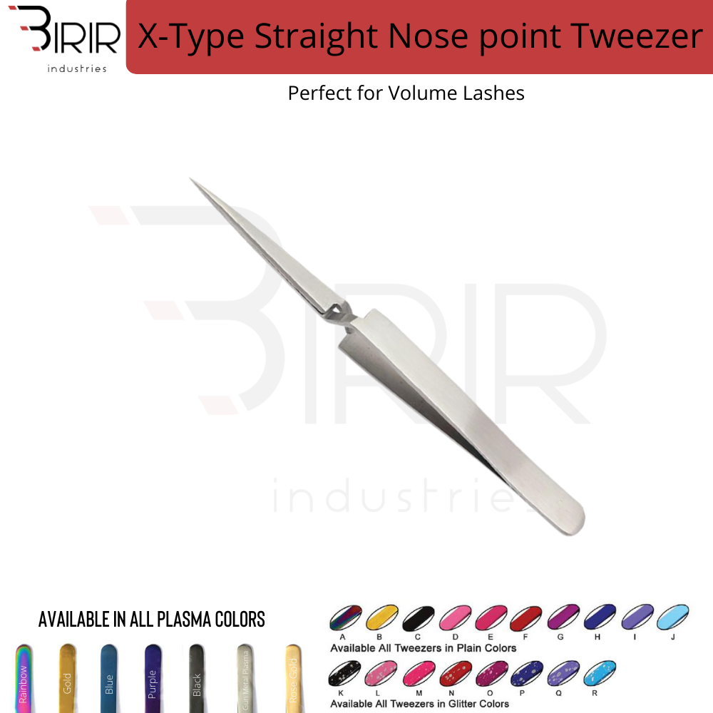 X-Type Straight Nose Point Tweezer