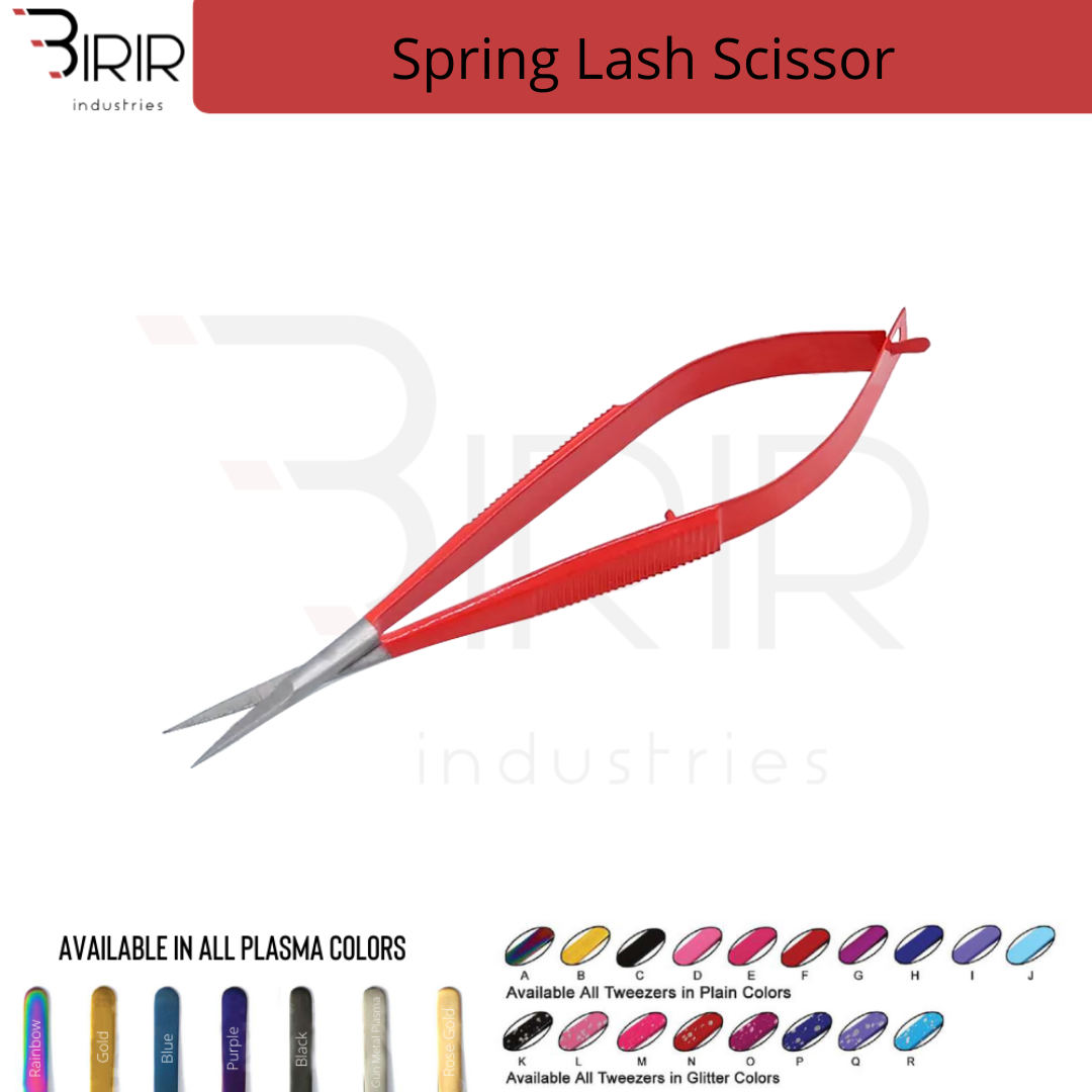 Micro Spring Scissor With Red Powder Coating