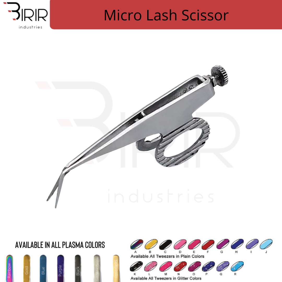 Micro Eyelash Trimming Scissor with Stain Finish