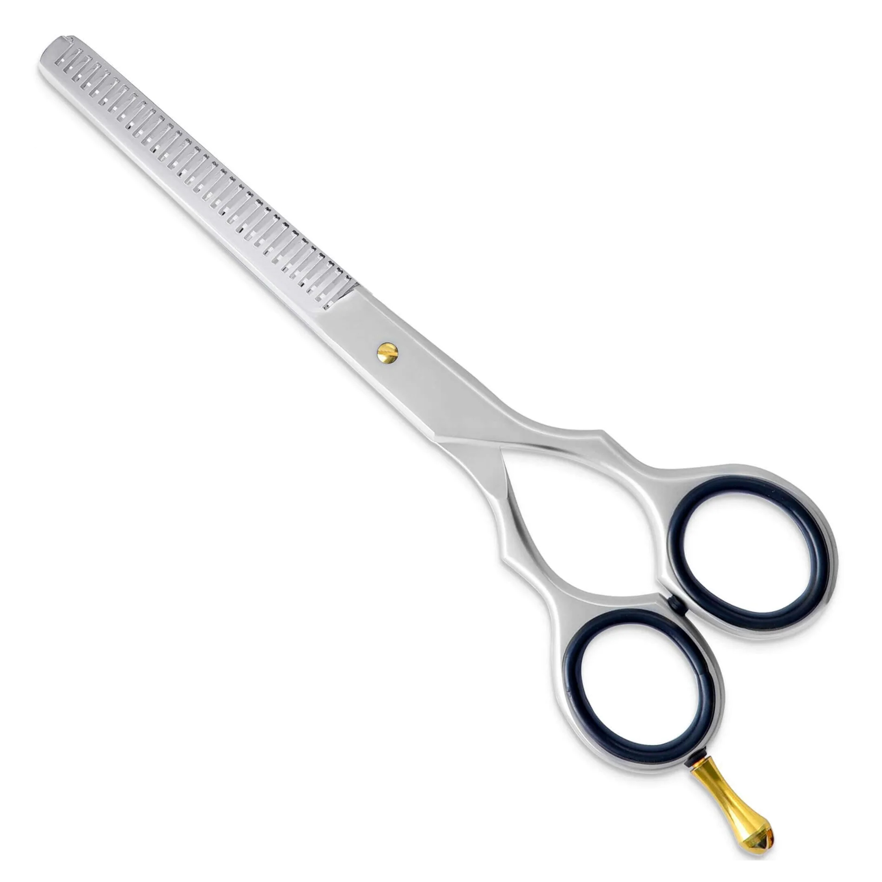 matte silver thinning scissors