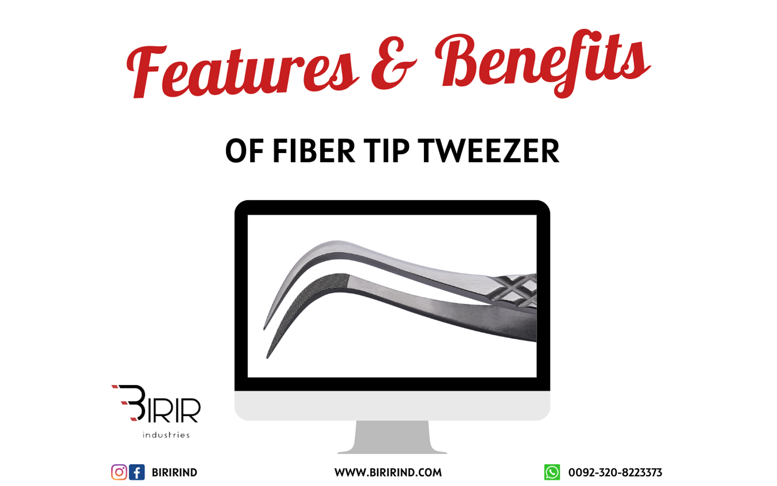 Features & Benefits Of Fiber Tip Tweezers