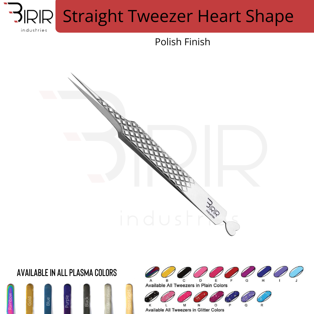 Straight Tweezer Heart Shape
